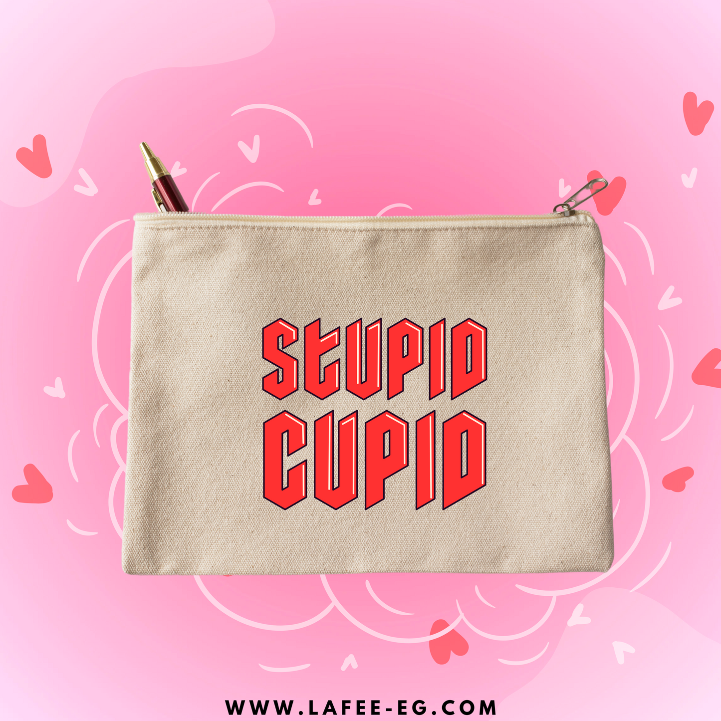 STUPID CUPID PENCIL CASE