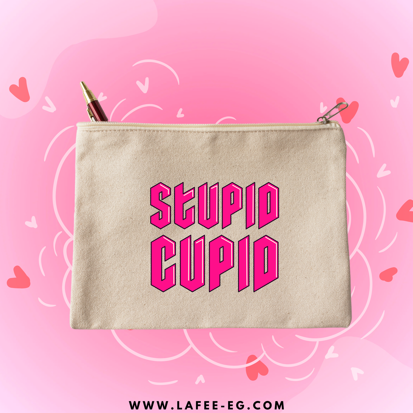 STUPID CUPID PENCIL CASE