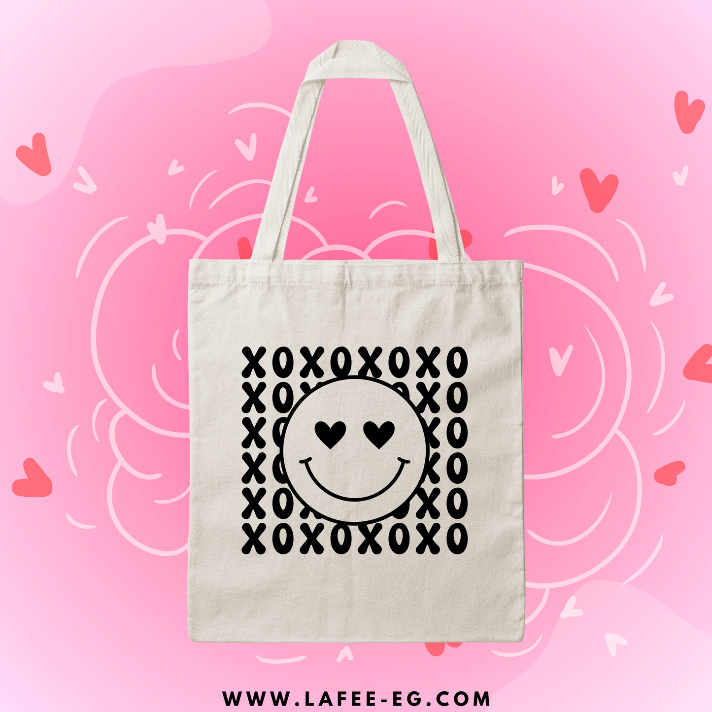 LOVE FACE TOTE BAG