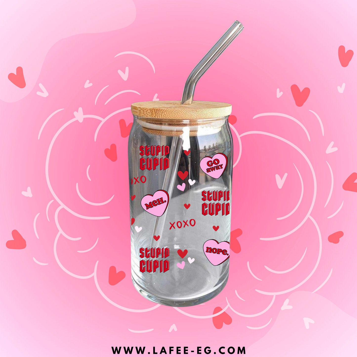 STUPID CUPID GLASSCAN CUP